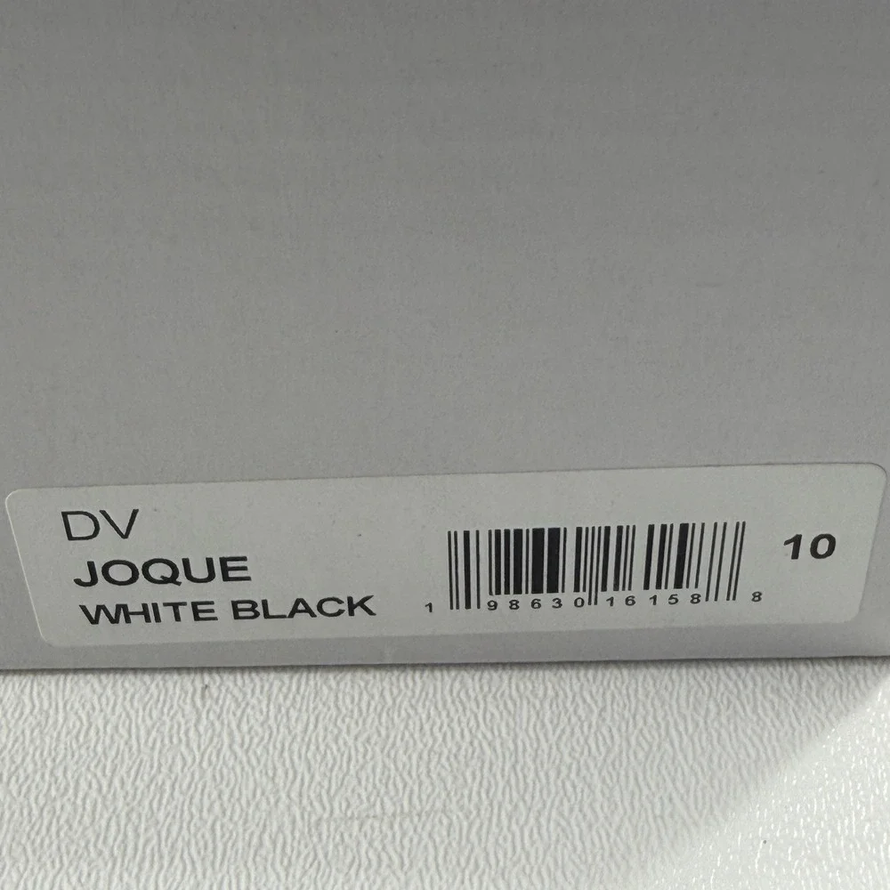 DV Dolce Vita Joque Mesh Jogger Sneakers White Black Womens Size 10 NEW